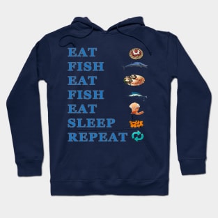 Eat Sleep Fish Repeat Hoodie